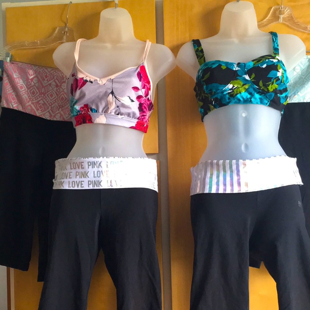 Lot of 4: Small Victoria’s Secret PINK Yoga Crops